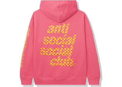 Anti Social Social Club Food Court Hoodie Pink - apparel view 2