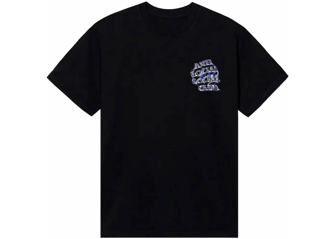 Anti Social Social Club Fragment Bolt Tee Black/Navy - vue secondaire B