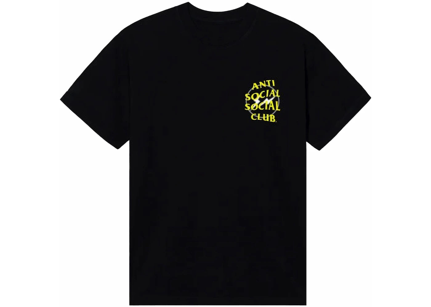 Anti Social Social Club Fragment Half Tone Tee Black/Yellow - vue secondaire B