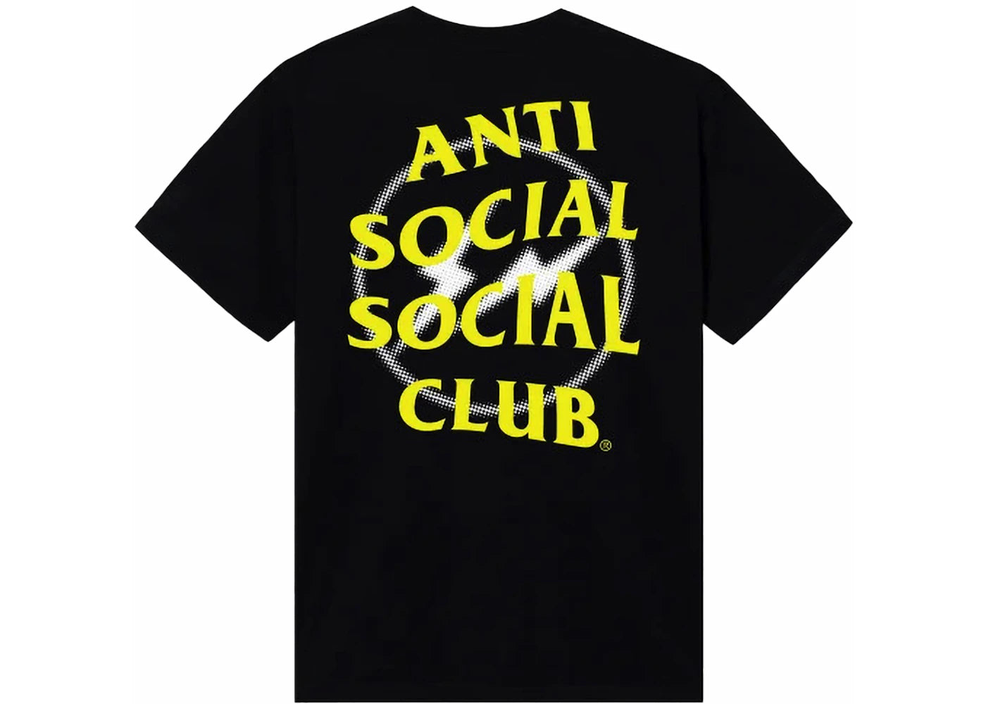 Anti Social Social Club Fragment Half Tone Tee Black/Yellow - vue secondaire A