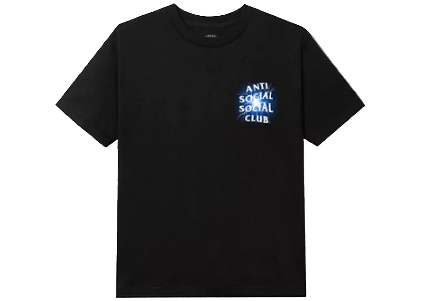 Anti Social Social Club Glow In The Dark Pain T-shirt Black/Blue - vue secondaire A