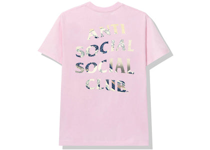 Anti Social Social Club (Japan Only) 4 Car Pile-Up Tonkotsu Logo Tee Pink - authentic Anti Social Social Club product