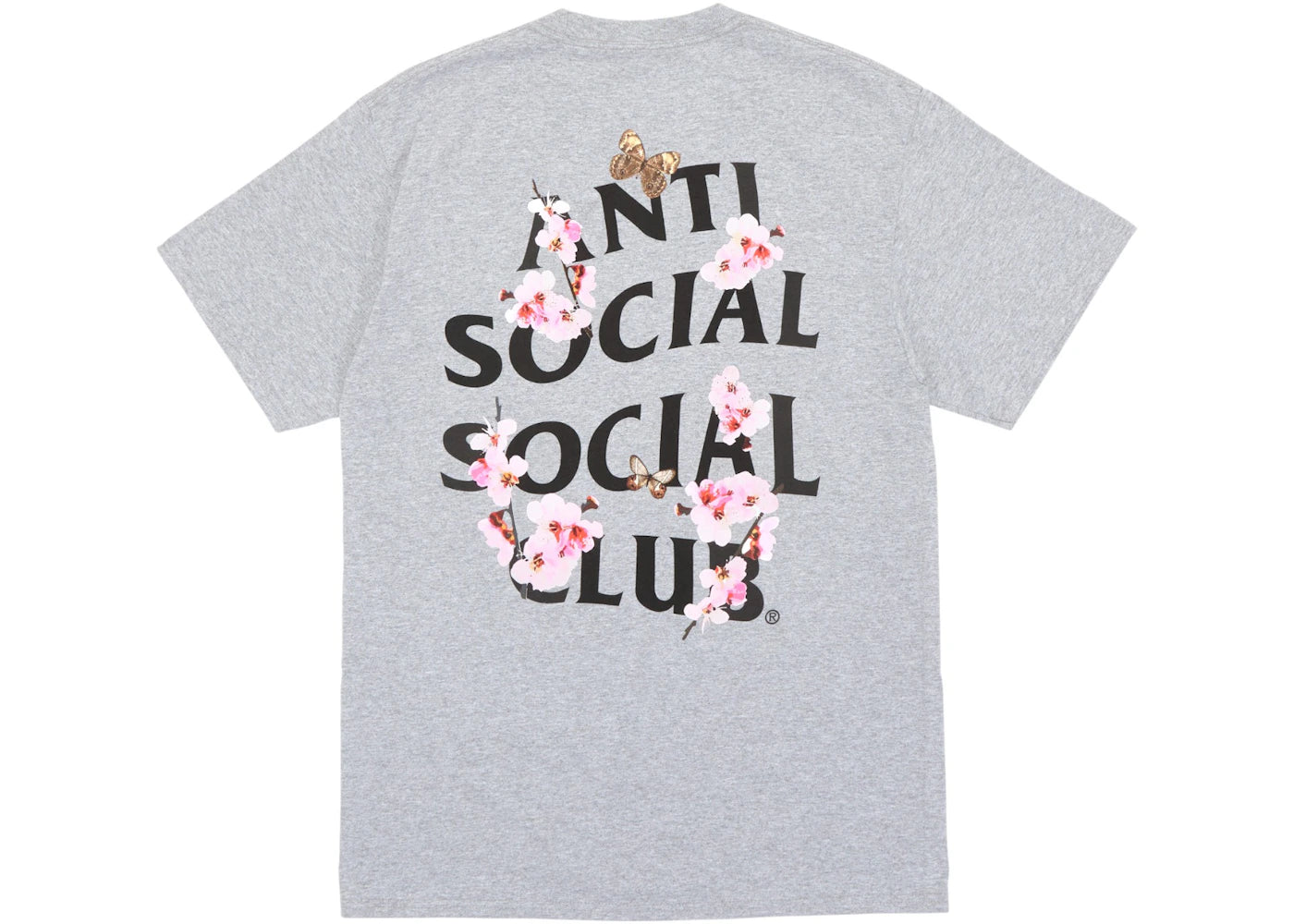 Anti Social Social Club Kkotch Tee Grey - vue secondaire B