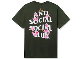 Anti Social Social Club Kkotch Tee Olive - vue 360