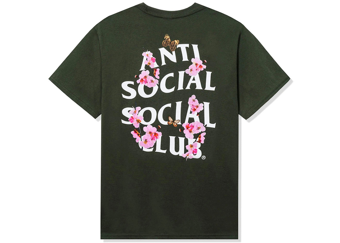 Anti Social Social Club Kkotch Tee Olive - vue secondaire A