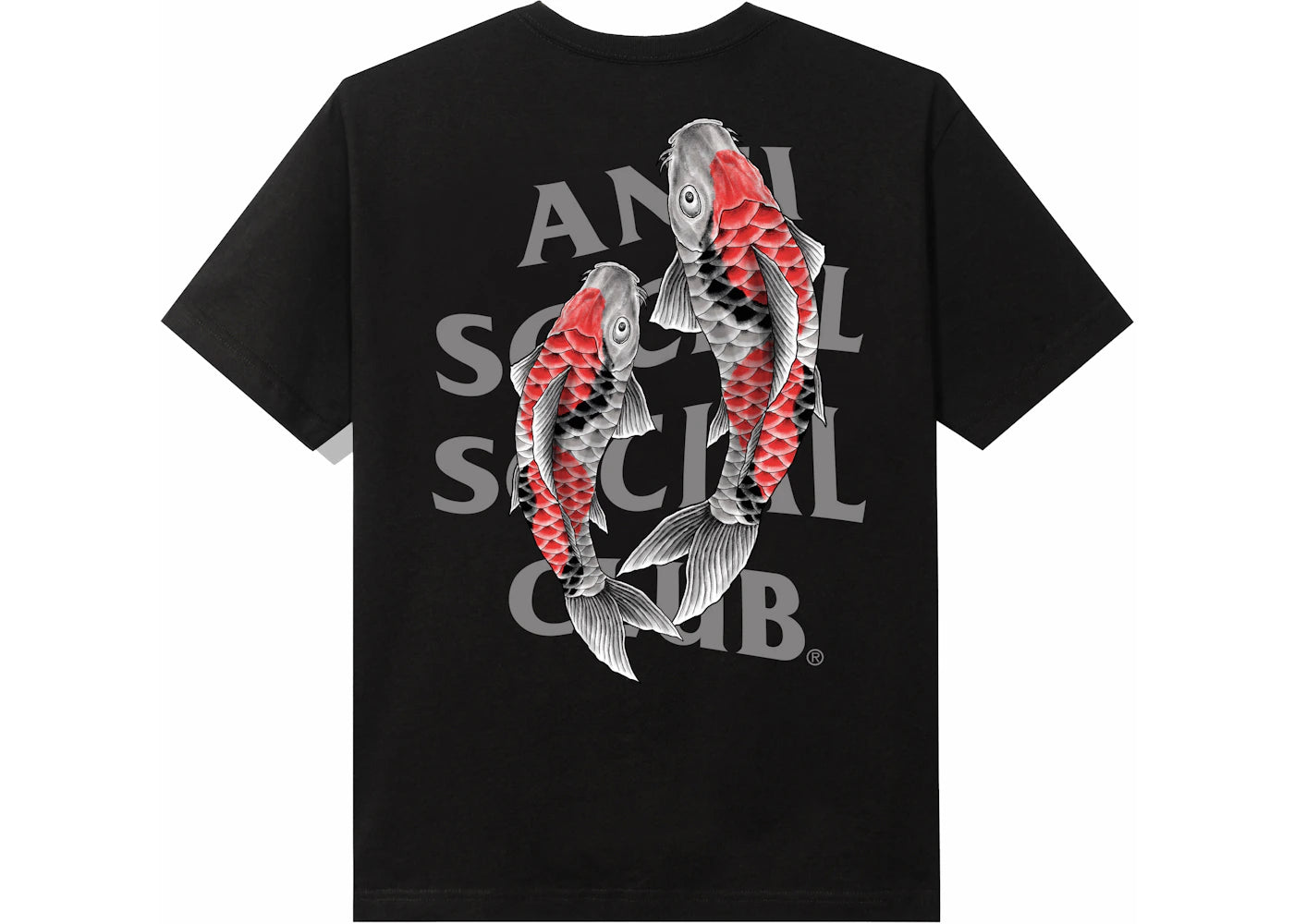 Anti Social Social Club Koi Garden 3M Reflective Tee Black - vue 360