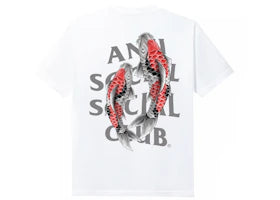 Anti Social Social Club Koi Garden 3M Reflective Tee White