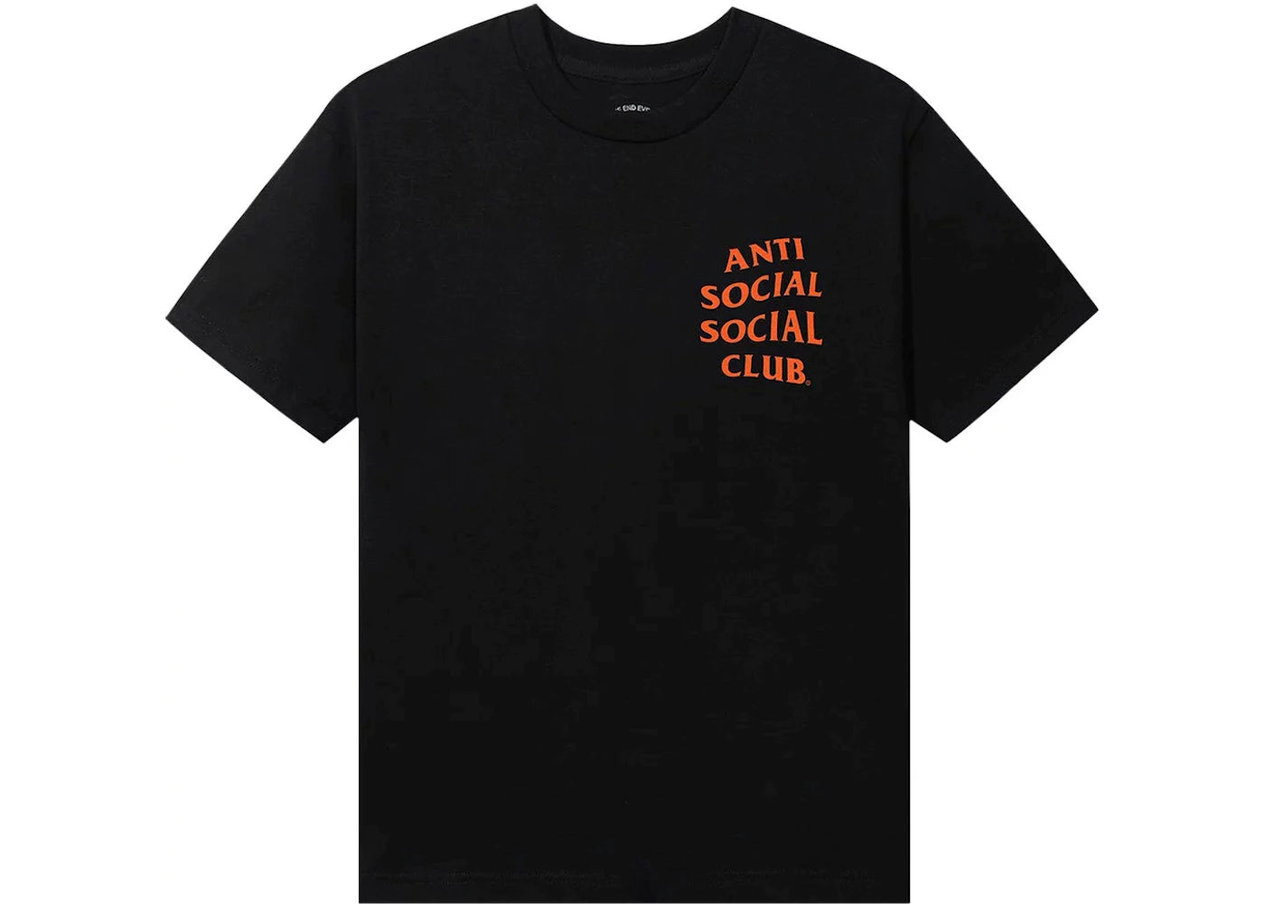 Anti Social Social Club Mind Games Tee Black/Orange - vue secondaire B