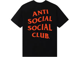 Anti Social Social Club Mind Games Tee Black/Orange - vue 360