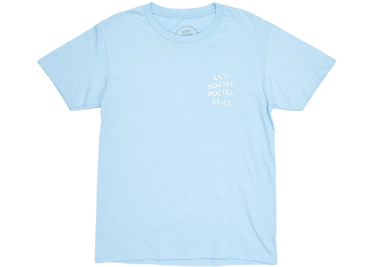Anti Social Social Club Teilweise bewölktes T-Shirt Blau - vue 360