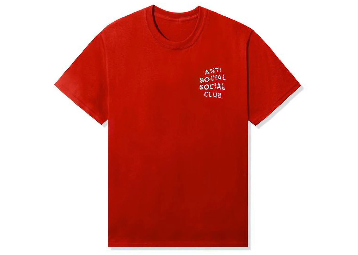 Anti Social Social Club Partly Cloudy Tee Red - vue secondaire B