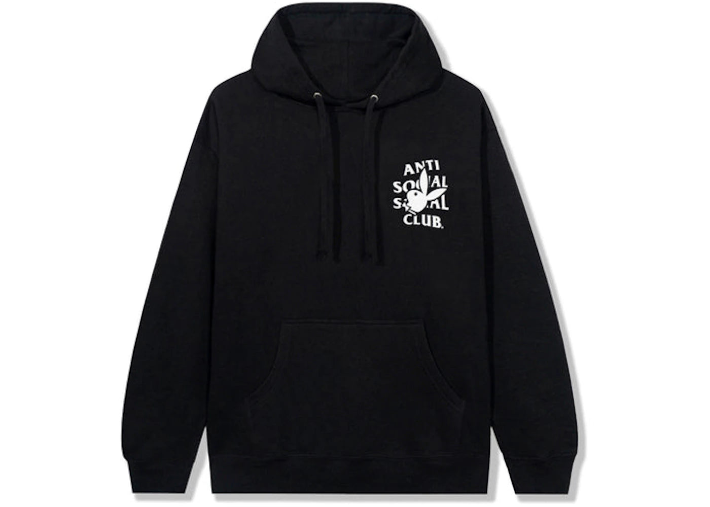 Anti Social Social Club Playboy Bunny Logo Hoodie Black - vue secondaire A
