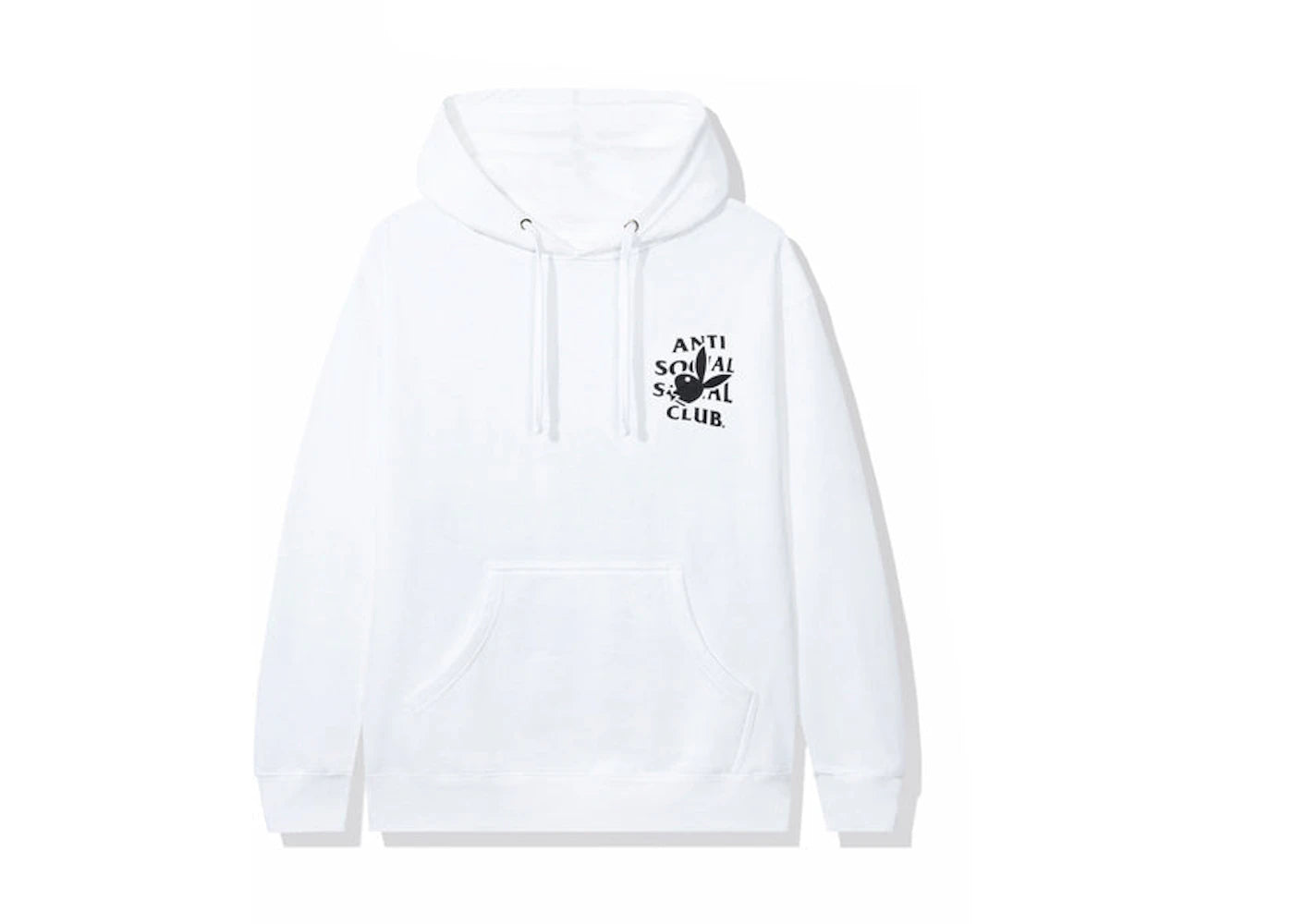 Anti Social Social Club Playboy Bunny Logo Hoodie White - vue secondaire B