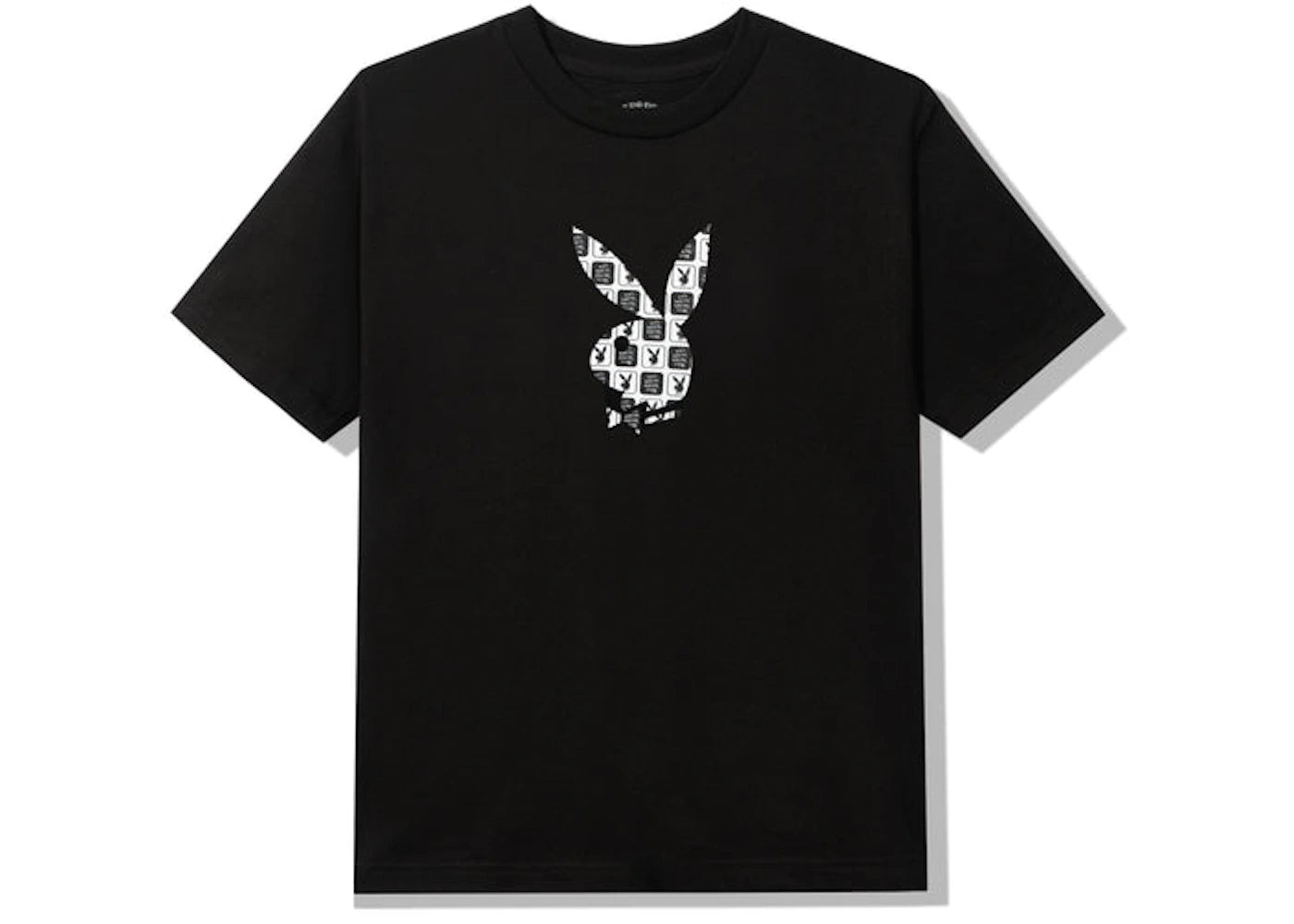 Anti Social Social Club Playboy Checkered T-shirt Black - vue secondaire B
