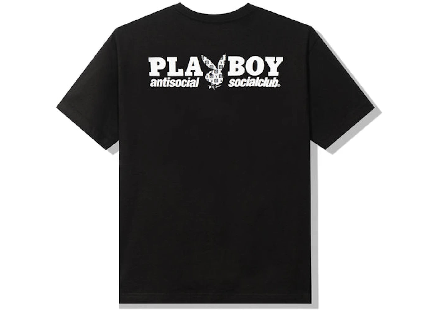 Anti Social Social Club Playboy Checkered T-shirt Black - vue secondaire A