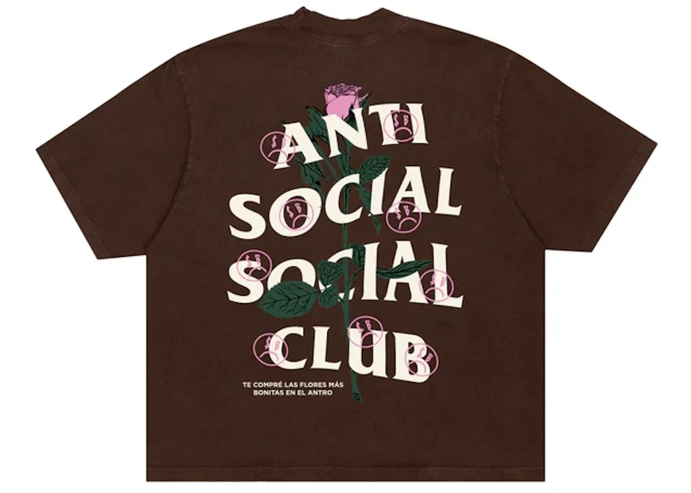 Anti Social Social Club Sadboyz Fin De Semana Tee Brown - vue secondaire A