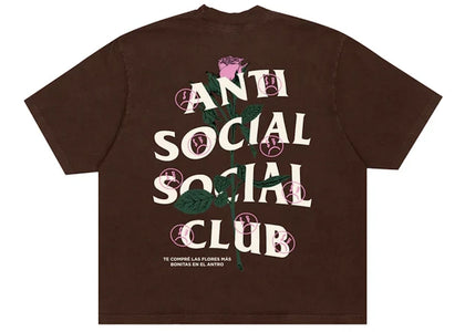 Anti Social Social Club Sadboyz Fin De Semana Tee Brown - product view 2