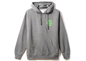 Anti Social Social Club Solid Snake Hoodie Grey - vue 360