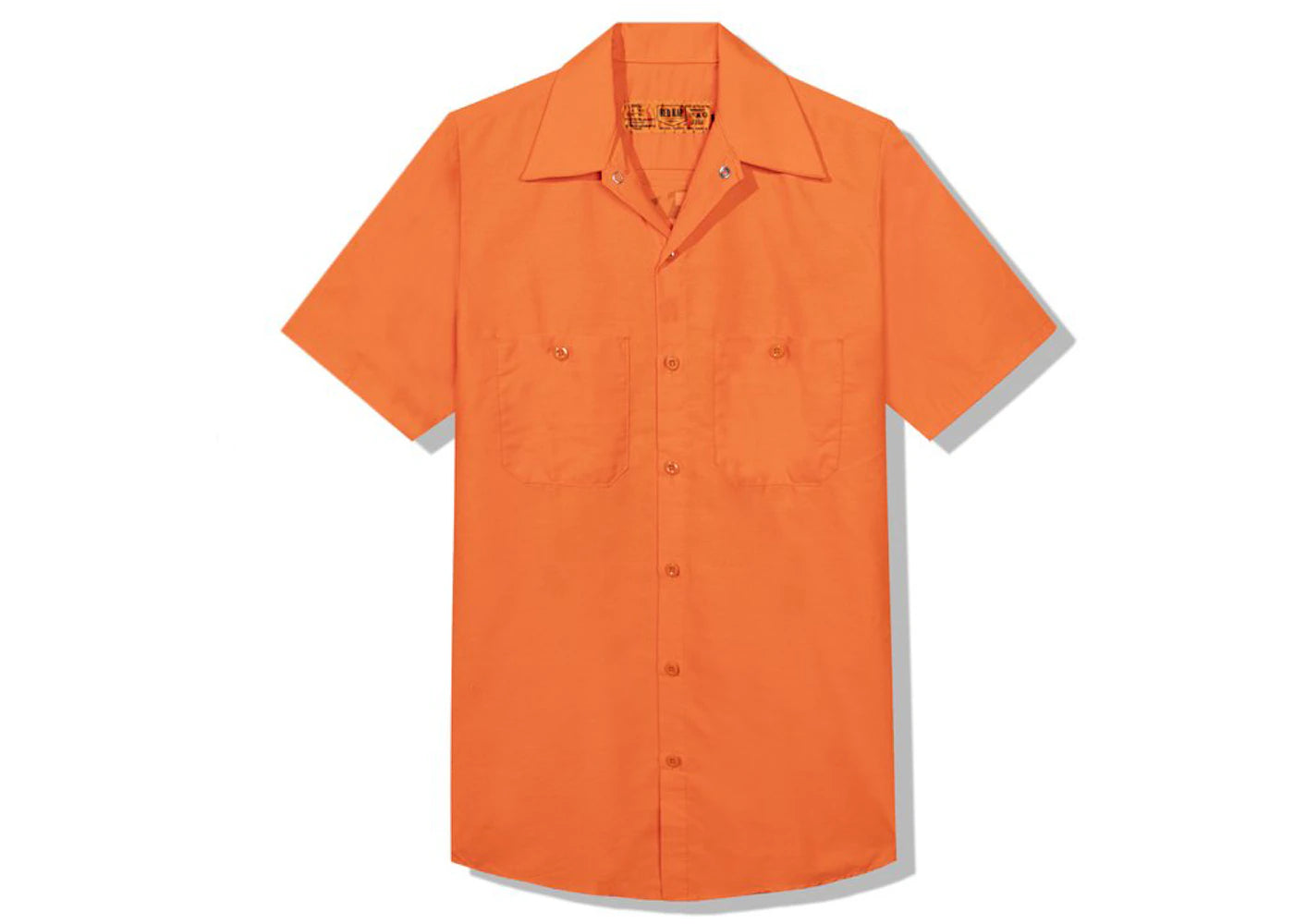 Anti Social Social Club Static Button Up Orange - vue secondaire B