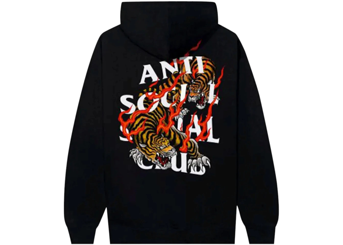 Anti Social Social Club Tiger Blood Hoodie Black - vue secondaire A