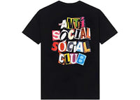 Anti Social Social Club Torn Pages Of Our Story Tee Black
