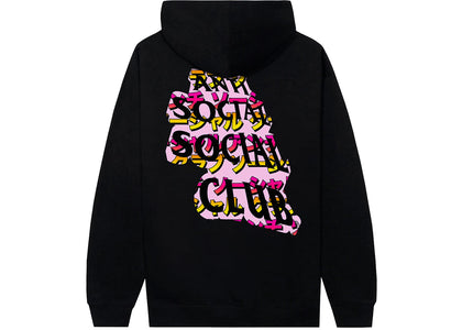 Anti Social Social Club Twisted Quickness Hoodie Black - authentic Anti Social Social Club apparel