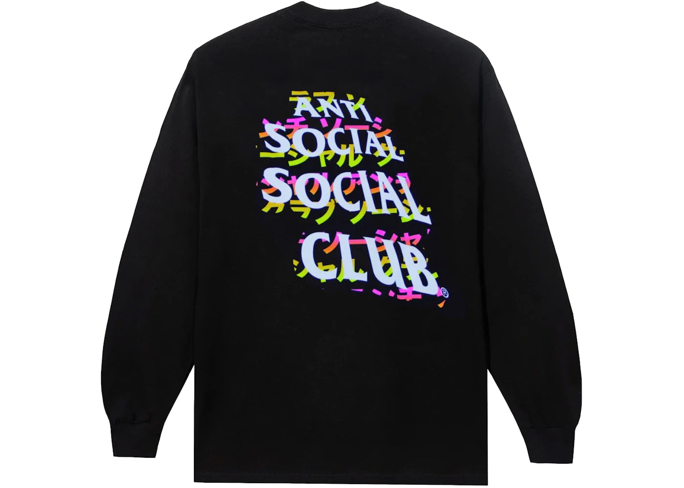 Anti Social Social Club Twisted Quickness Langarm-T-Shirt Schwarz - vue 360