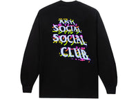 Anti Social Social Club Twisted Quickness Langarm-T-Shirt Schwarz