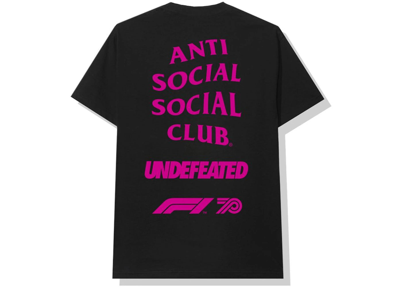 Anti Social Social Club UNDFTD X F1 Tee Black - vue secondaire A