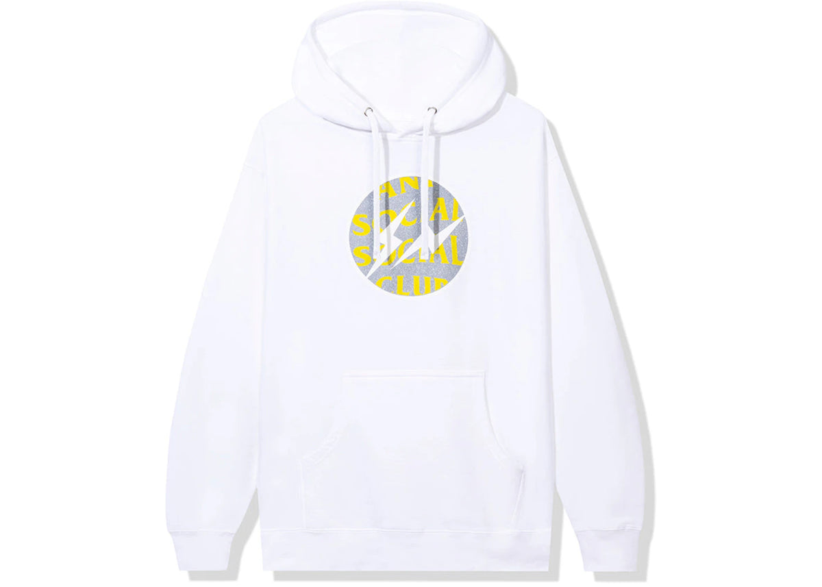 Anti Social Social Club x Fragment Called Interference Hoodie (FW22) White - vue 360