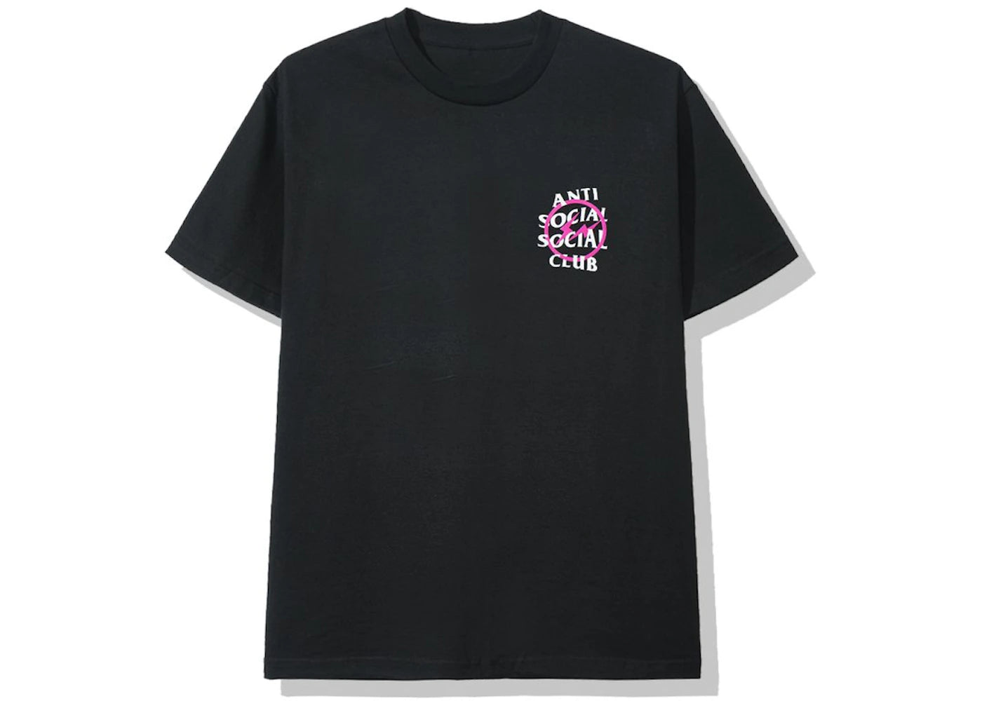 Anti Social Social Club x Fragment Pink Bolt Tee (FW19) Black - vue secondaire A