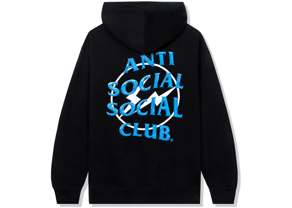 Anti Social Social Club x Fragment Precious Petals Hoodie (FW22) Black Blue - vue 360