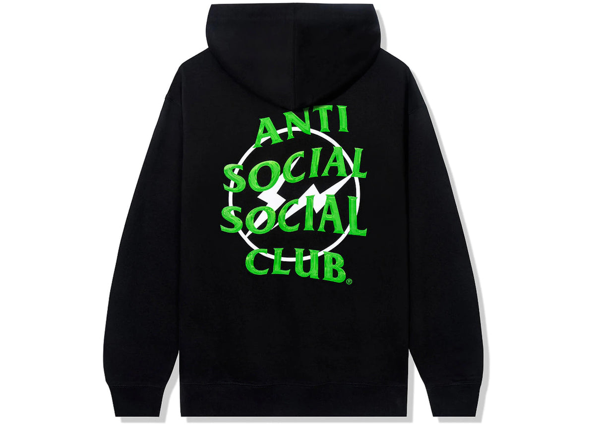 Anti Social Social Club x Fragment Precious Petals Hoodie (FW22) Black Green - vue secondaire B