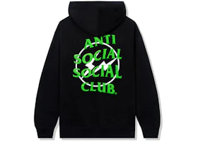 Anti Social Social Club x Fragment Precious Petals Hoodie (FW22) Black Green - vue 360