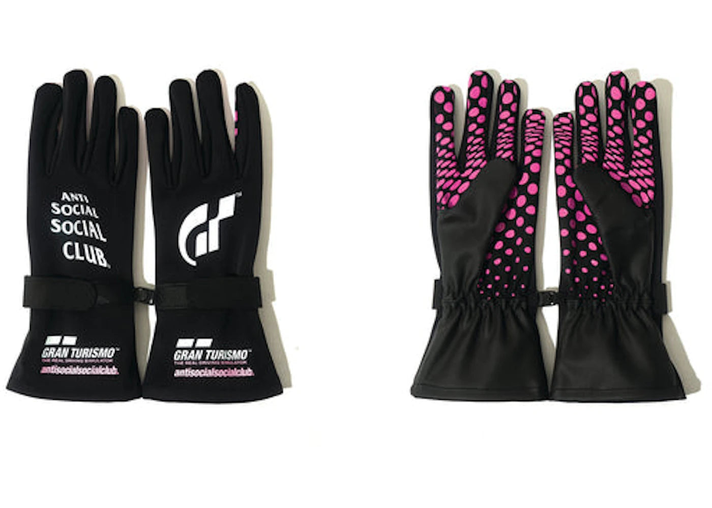 Anti Social Social Club x Gran Turismo Gloves Black - vue secondaire B