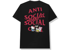 Anti Social Social Club x Hello Kitty and Friends Tee Black