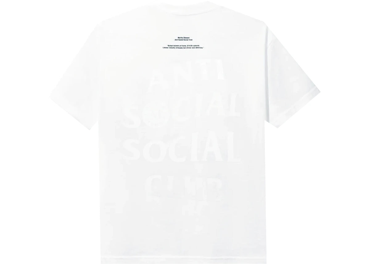 Anti Social Social Club x Martha Stewart Lobster Tee White - vue secondaire B