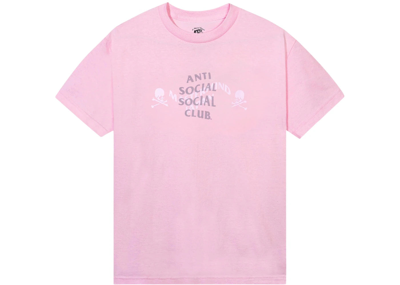 Anti Social Social Club x Mastermind Mind Tee Light Pink - vue secondaire B