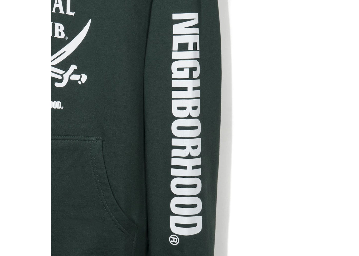 Anti Social Social Club x Neighborhood 6IX Green Hoodie Hoodie Green - vue secondaire B
