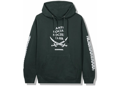 Anti Social Social Club x Neighborhood 6IX Green Hoodie Hoodie Green - authentic Anti Social Social Club apparel