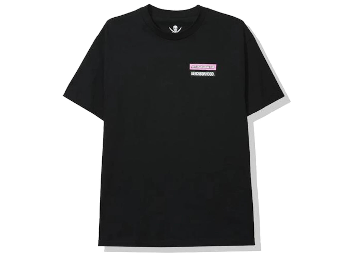 Anti Social Social Club x Neighborhood Stuck On You Tee Black - vue secondaire B