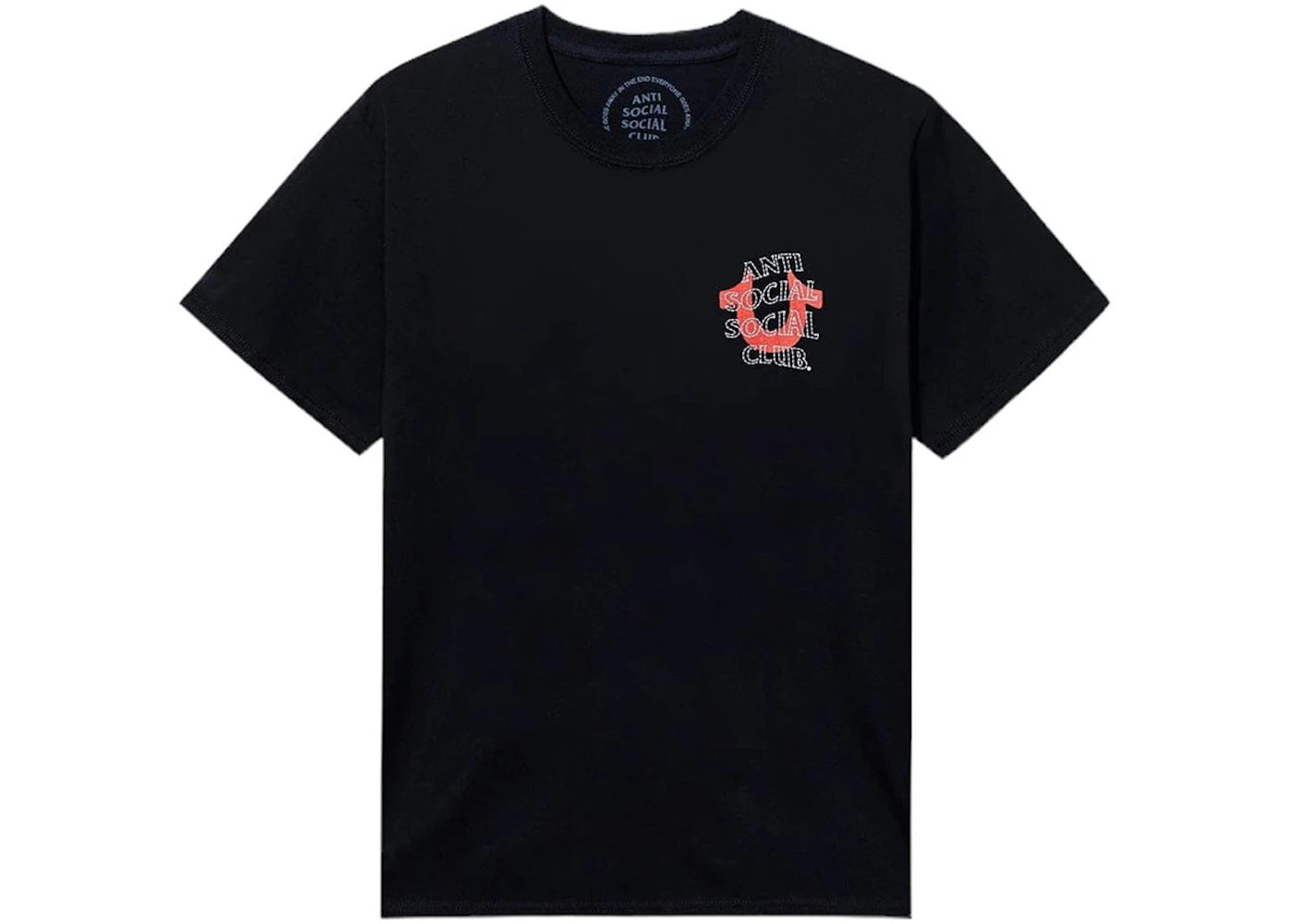 Anti Social Social Club x True Religion Anti-Truth Premium Heavyweight Tee Black - vue secondaire B