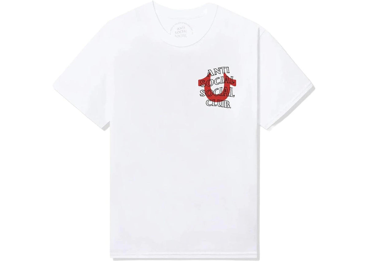 Anti Social Social Club x True Religion Anti-Truth Premium Heavyweight Tee White - vue secondaire B
