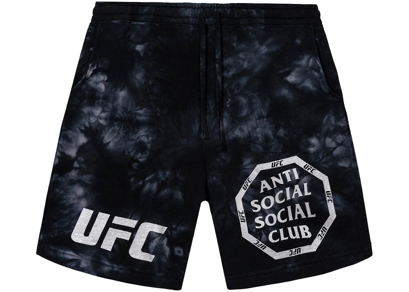 Anti Social Social Club x UFC Ultimatum Shorts Black - vue 360