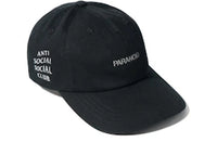 Anti Social Social Club x Undefeated Paranoid Cap Black