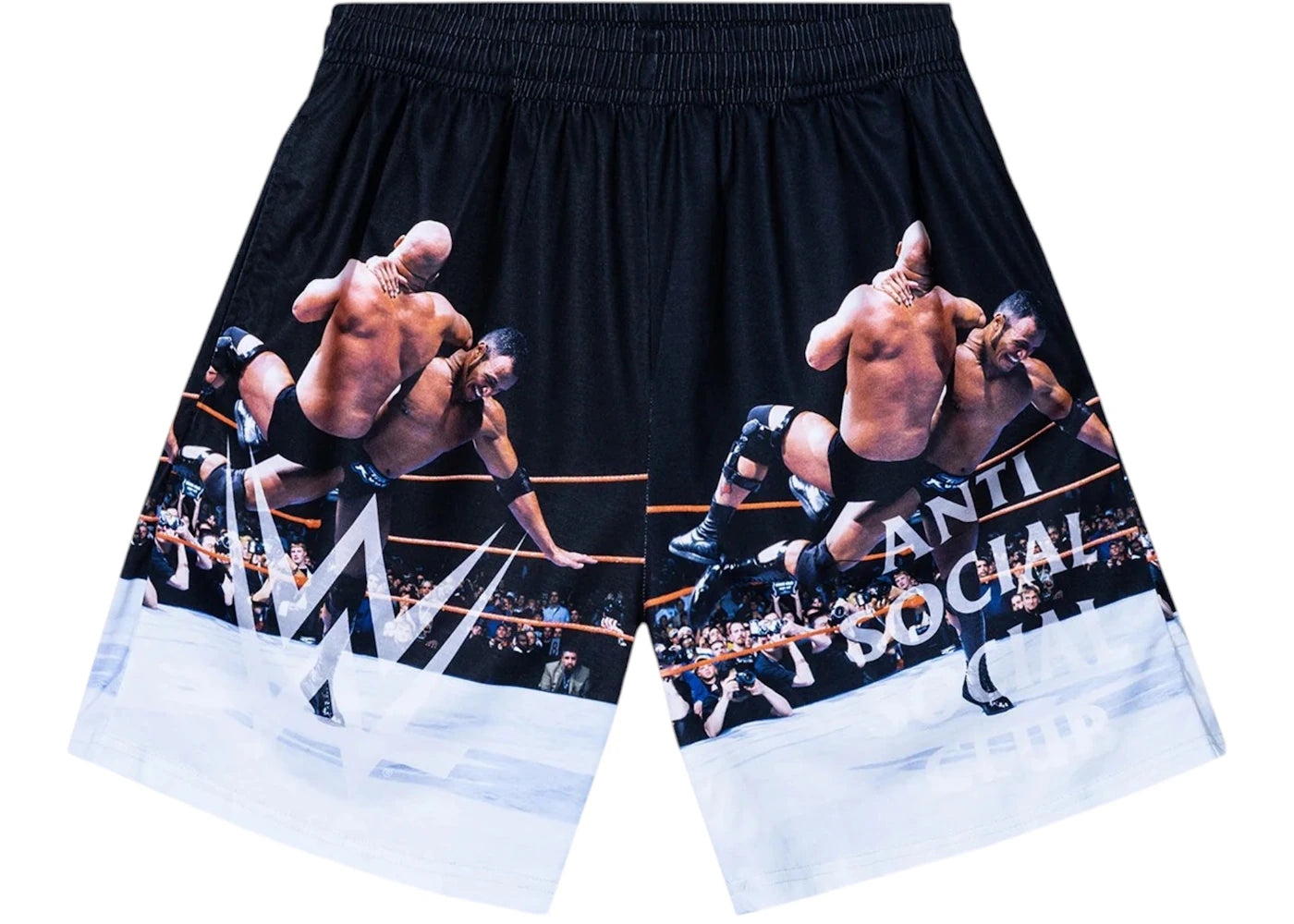 Anti Social Social Club x WWE The Rock Shorts Multicolor - vue secondaire A