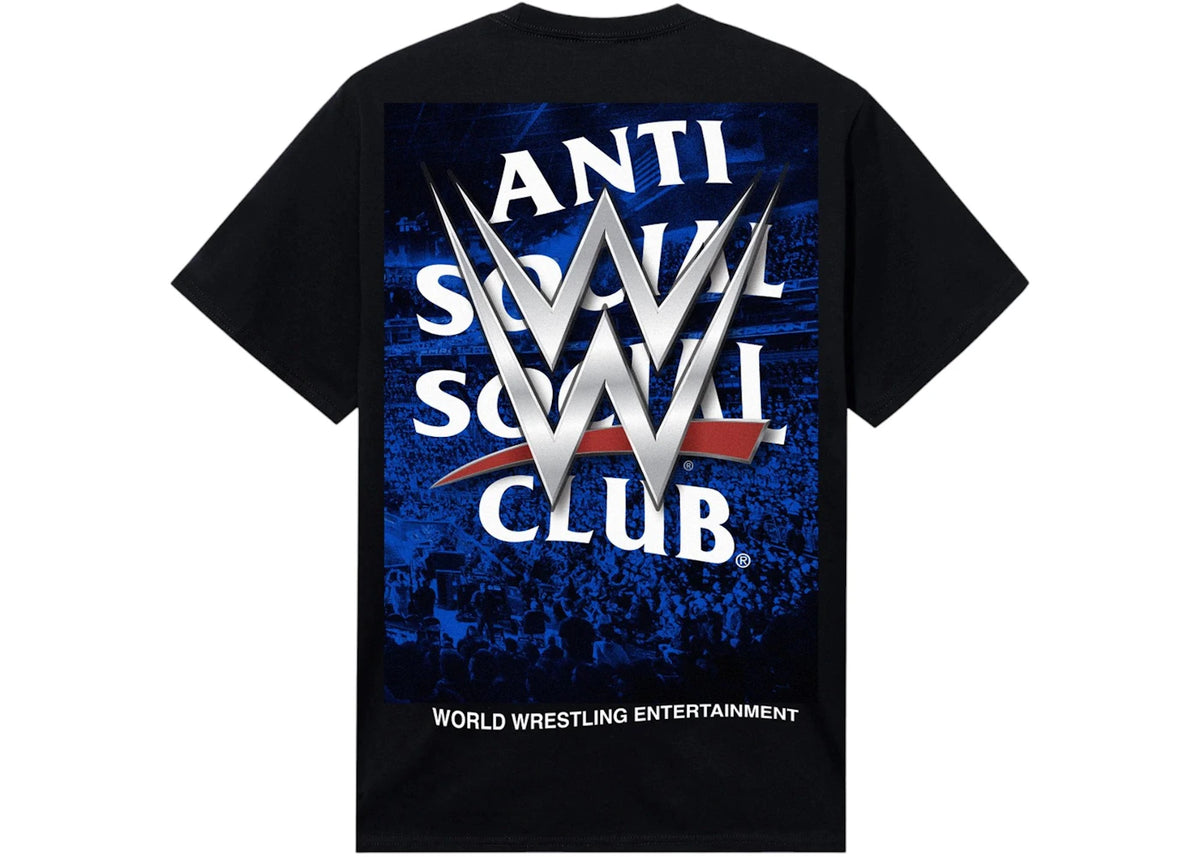 Anti Social Social Club x WWE Venue Tee Black - vue 360