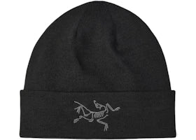 Arc'teryx Embroidered Bird Toque Beanie Black - vue 360