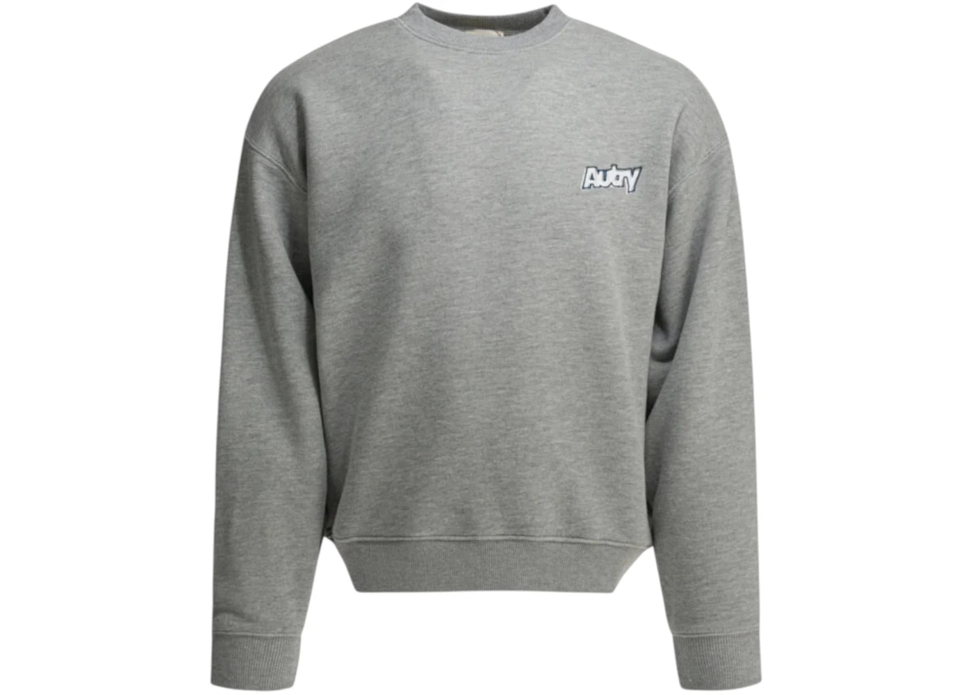 Autry Crewneck Logo Sweatshirt Grey - vue 360