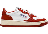 Autry Medalist Leather Low Red White